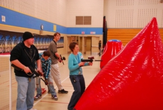  Juego de disparos láser para chavos y mayores 